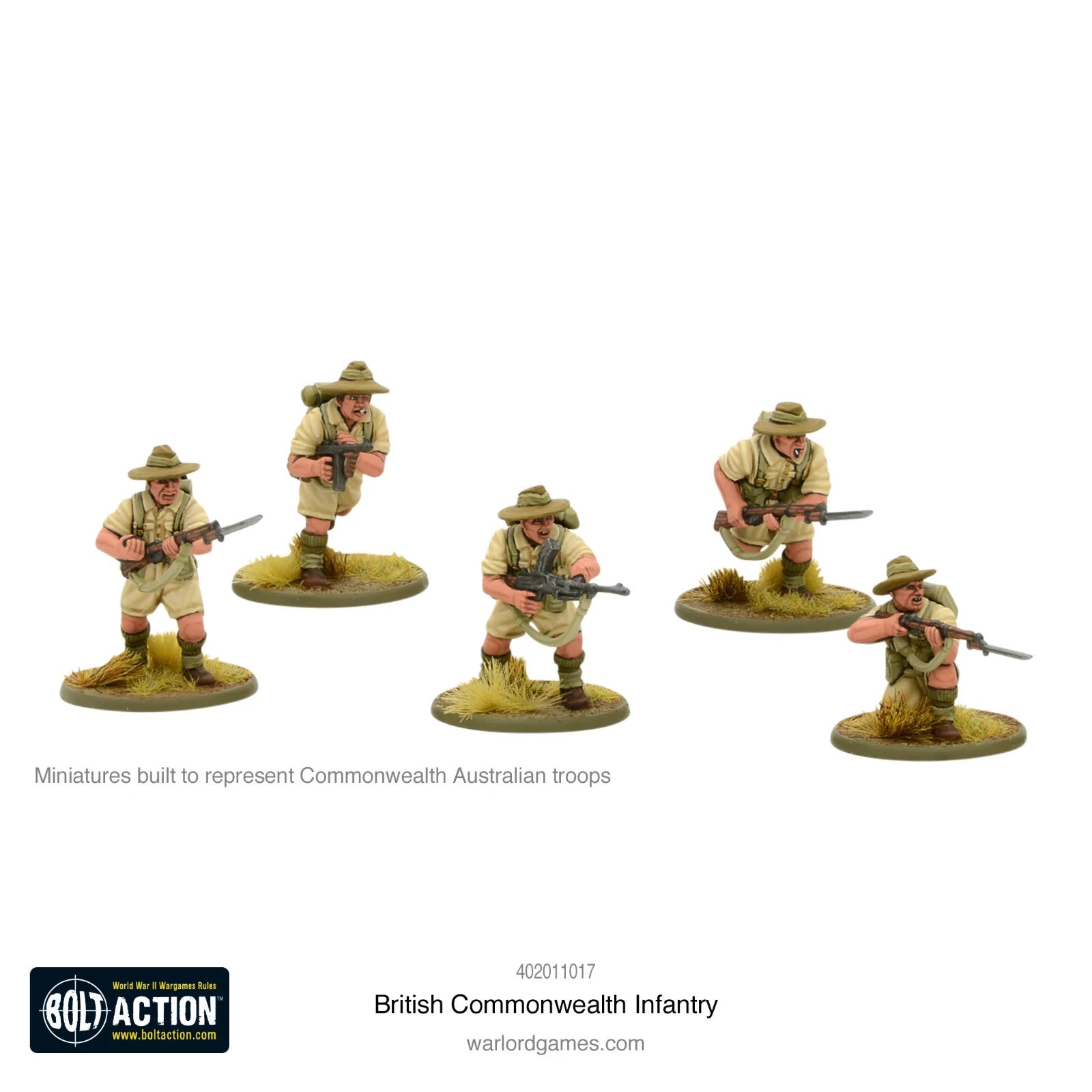Warlord Games Bolt Action 1:56 Scale British Commonwealth Infantry - 402011017
