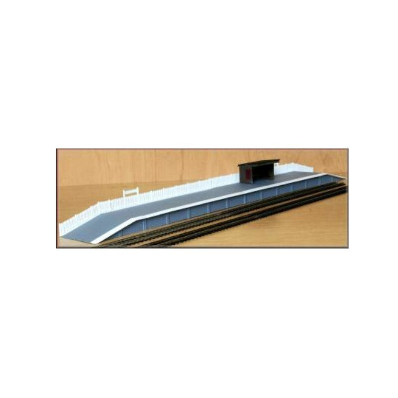 Knightwing OO/HO Station Halt Set Platform Straights Ramps Fencing Shelter - PM114