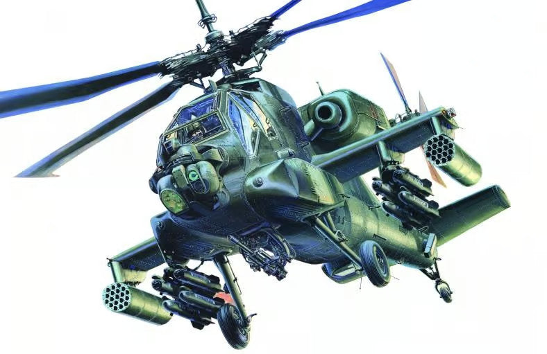 MisterCraft Hobby Kits 1:48 Scale (G-36) Boeing AH-64A 'Strike Apache' - 070366