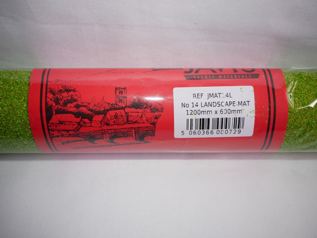 Javis scenics "OO/HO" No 14 Light Green Landscape Mat 1200mm x 600mm JMAT14L