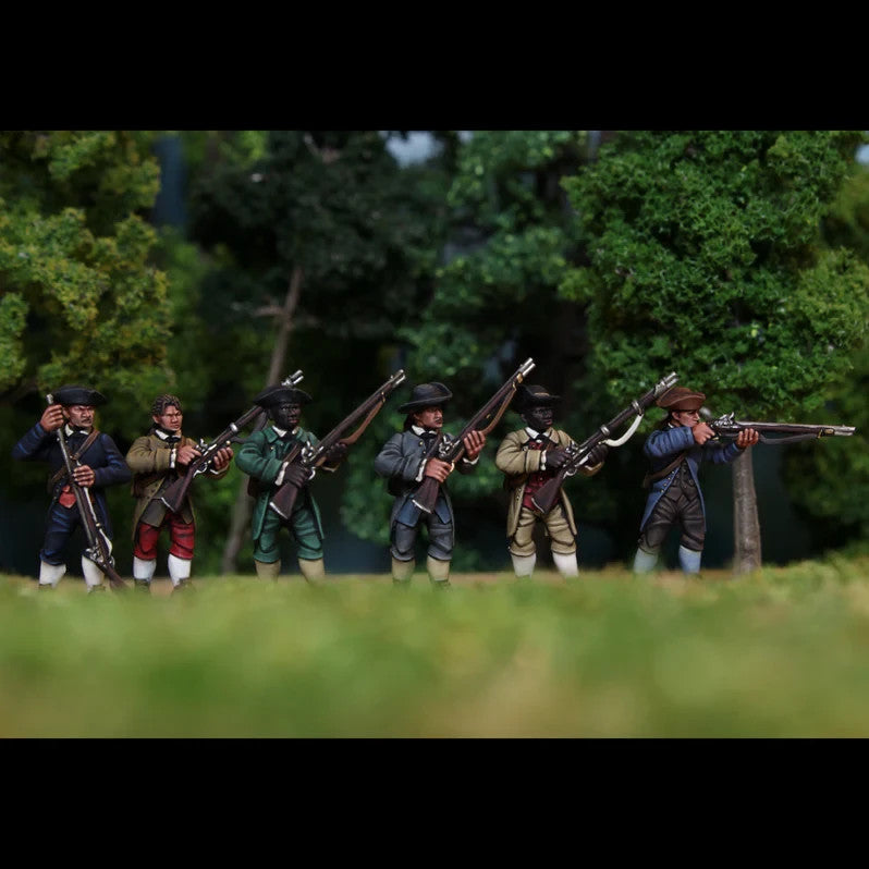 Wargames Atlantic The Age of Reason 1:56 Scale Hard Plastic Minutemen - WAAAR001