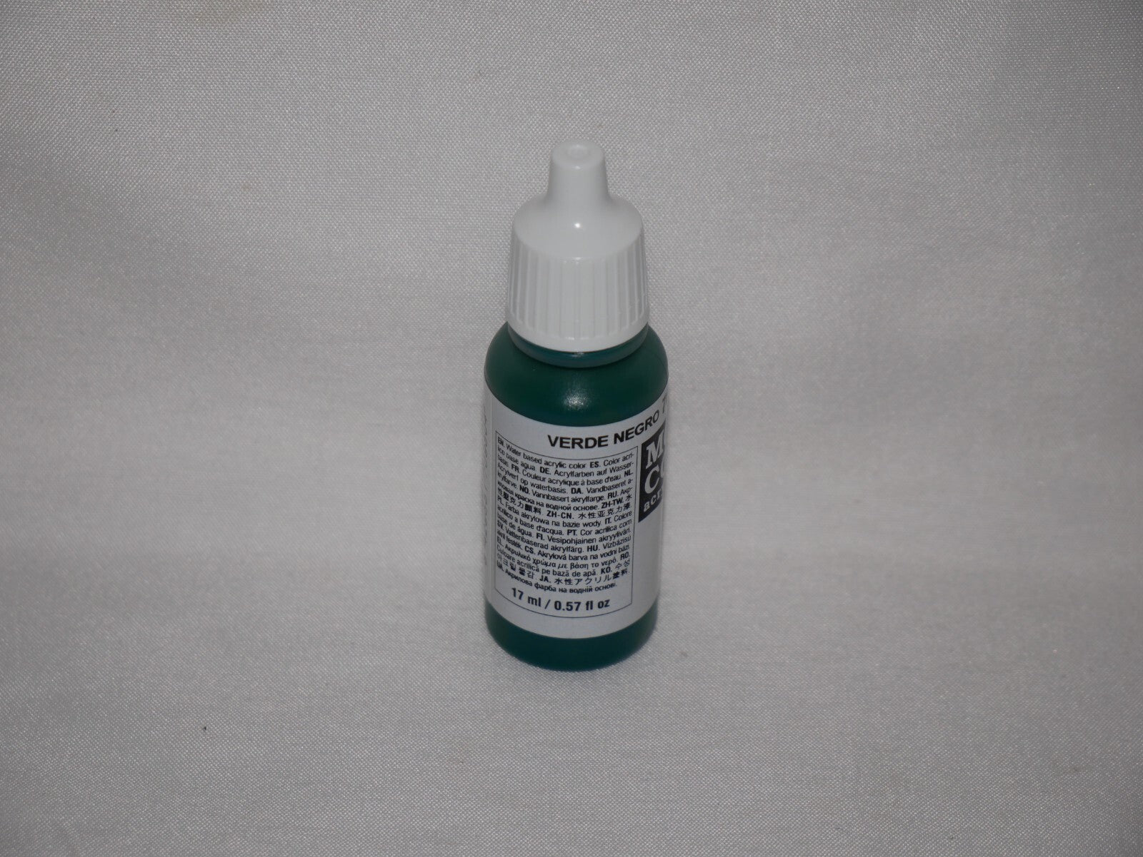 Vallejo Model Color Black Green Acrylic 17ml/0.57 fl oz Dropper Bottle - 70.980