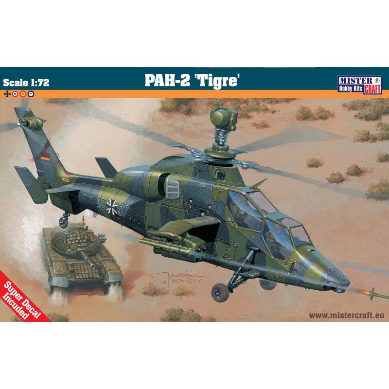 MisterCraft Hobby Kits 1:72 Scale (D-58) PAH-2 'Tigre' Attack Helicopter 040581