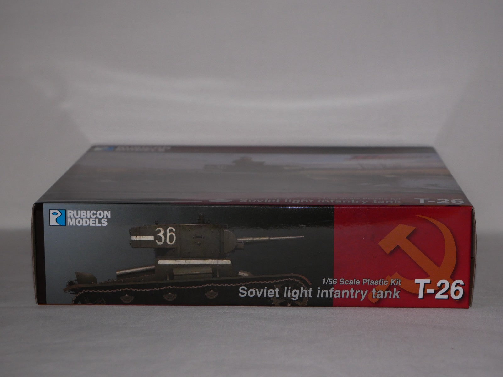 Rubicon Models 1:56 (28mm) Scale WWII Soviet T-26 Light Infantry Tank - 280070