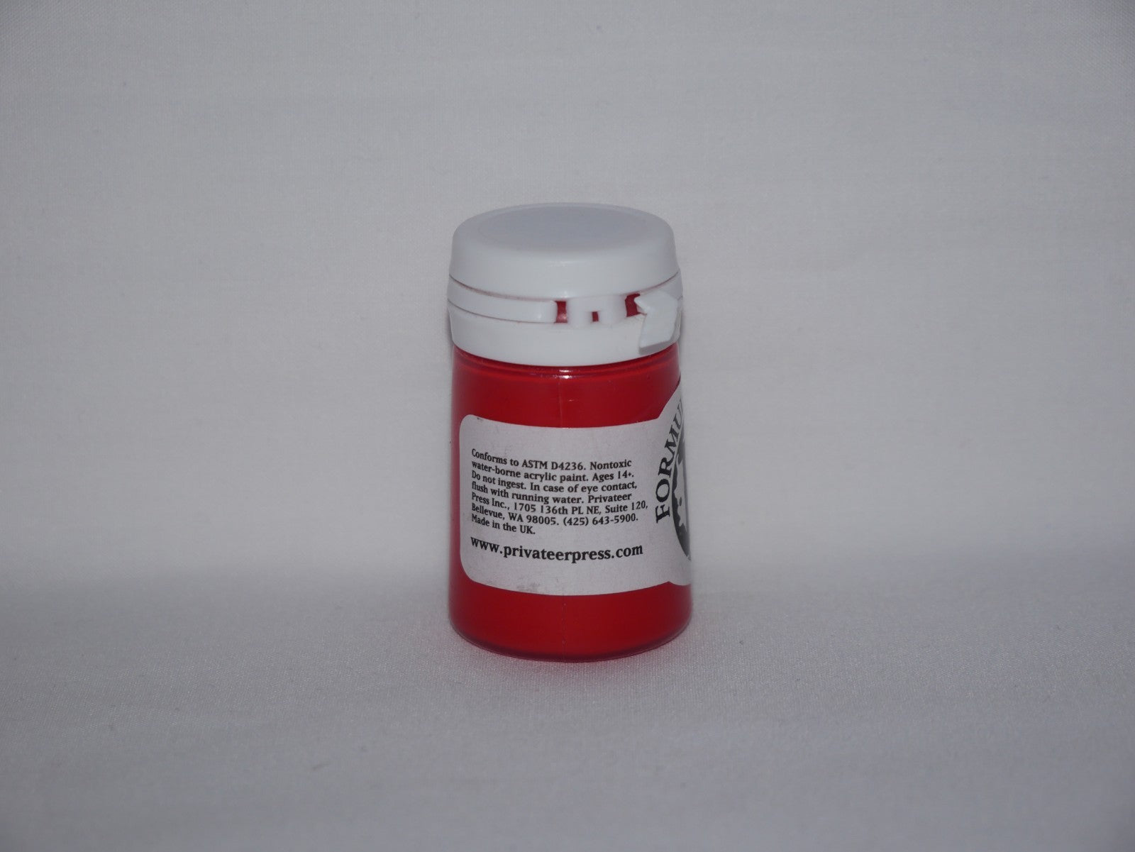 Formula P3 Acrylic Paint Range Khador Red Base 18ml Flip Top Bottle - PIP 93021