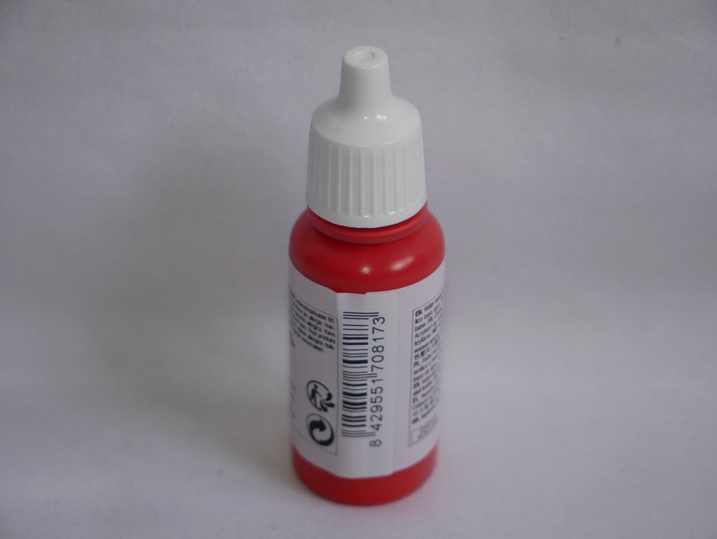 Vallejo Model Color Scarlet Acrylic 17ml/0.57 fl oz Dropper Bottle - 70.817