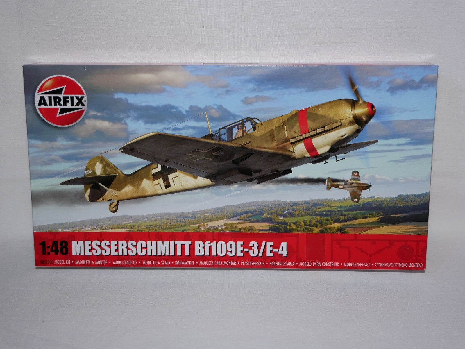 Airfix 1:48 Scale WW2 Messerschmutt Bf109E-3/E-4 Model Kit Skill Level 2 - A05120C