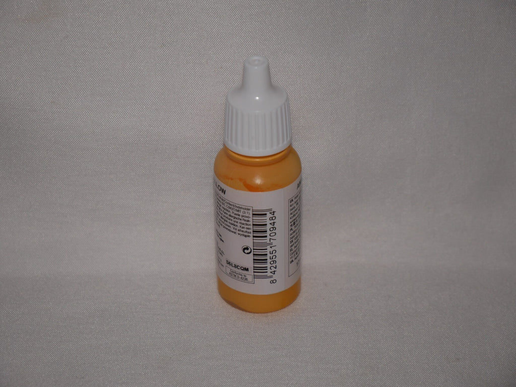 Vallejo Model Color Golden Yellow Acrylic 17ml/0.57 fl oz Dropper Bottle 70.948