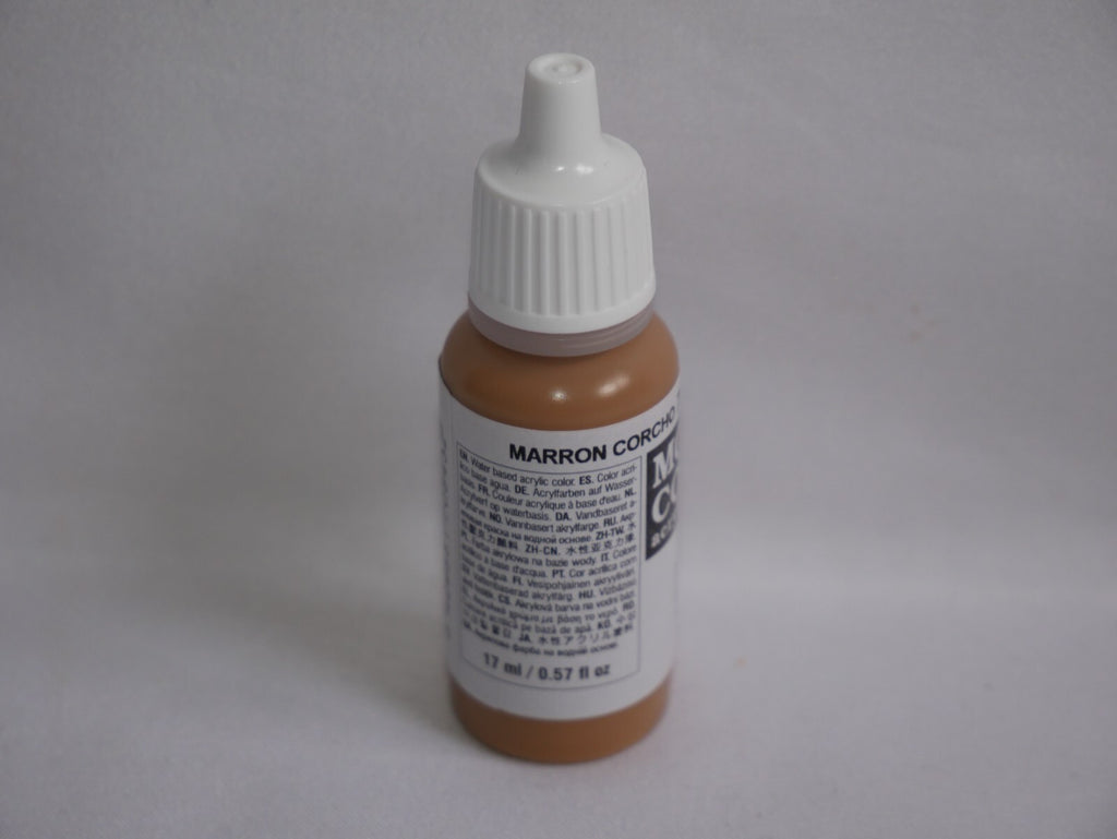 Vallejo Model Color Cork Brown Acrylic 17ml/0.57 fl oz Dropper Bottle - 70.843