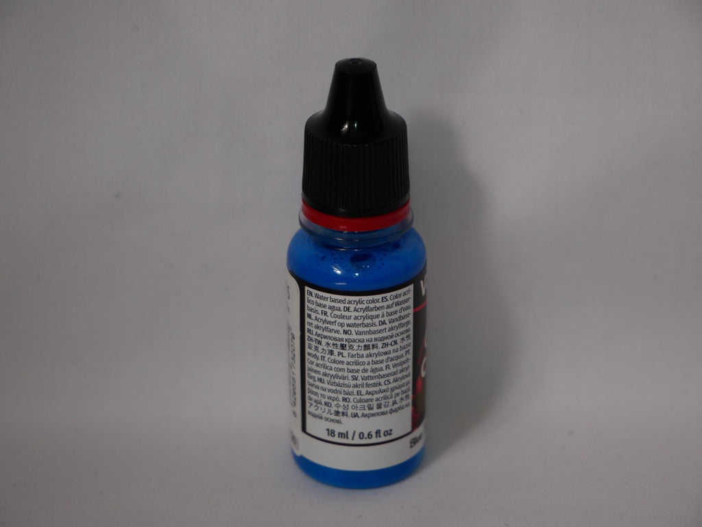 Vallejo Game Color Acrylic Wash Range Blue 18ml/0.6 fl oz Dropper Bottle 73.207