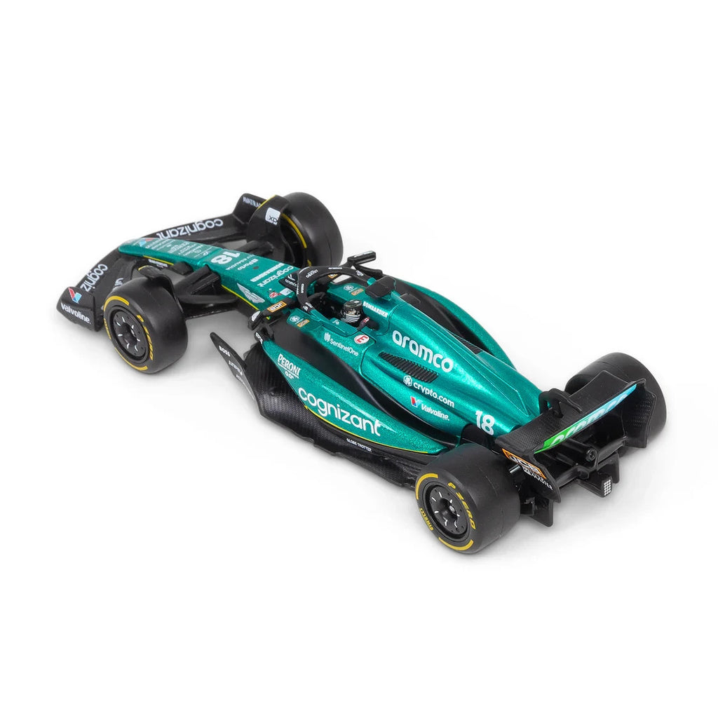 Burago 1:43 Aston Martin Cognizant Aramco F1 Team AMR23 No.18 Stroll #18-38091S