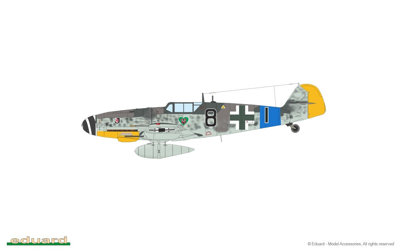 Eduard 1:48 Scale Model Kit Messerschmitt Bf 109G-6 Early Weekend Edition 84201