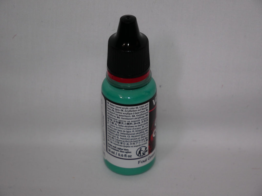 Vallejo Game Color Acrylic Range Foul Green 18ml/0.6 fl oz Dropper Bottle 72.025