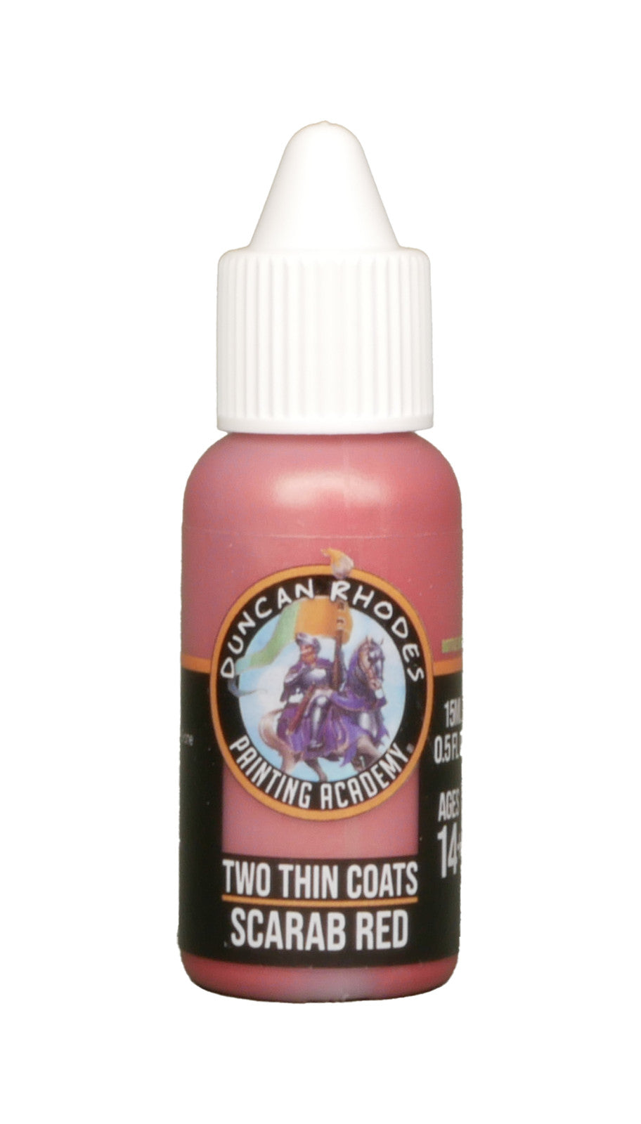 Duncan Rhodes Painting Academy Two Thin Coats Range Scarb Red 15ml Bottle 10163