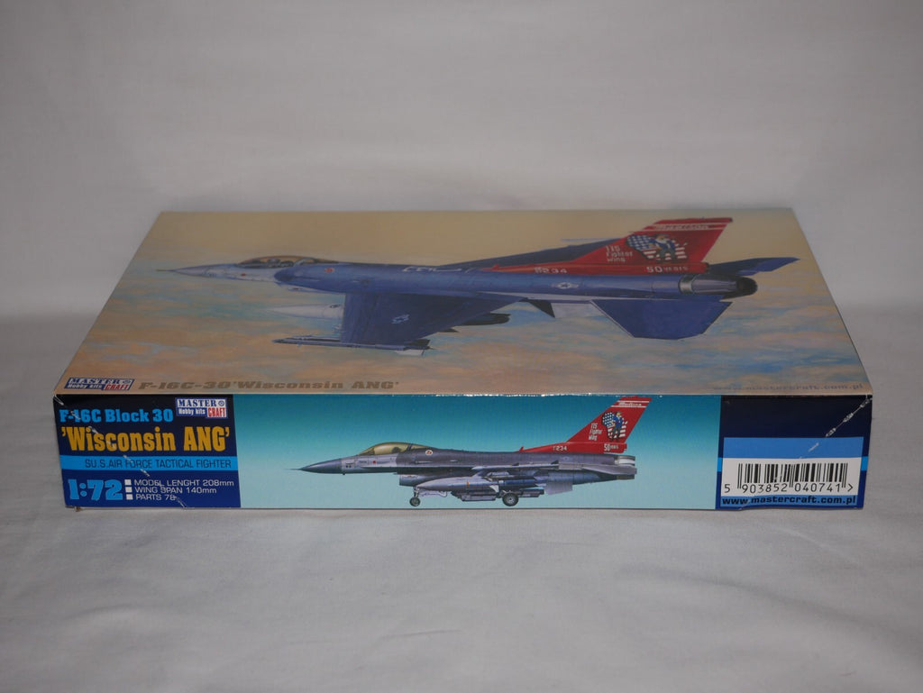 MisterCraft Hobby Kits 1:72 Scale (D-74) F-16C-30 Block 30 'Wisconsin ANG' 40741