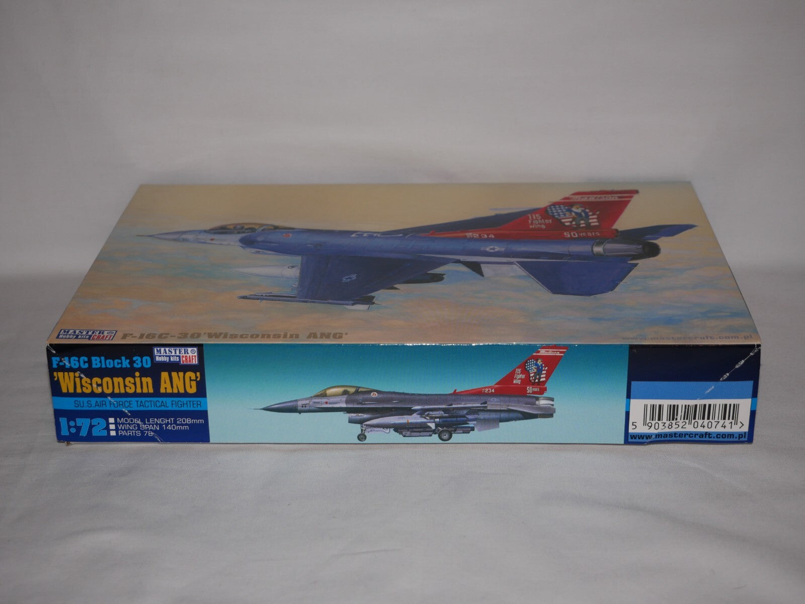 MisterCraft Hobby Kits 1:72 Scale (D-74) F-16C-30 Block 30 'Wisconsin ANG' 40741