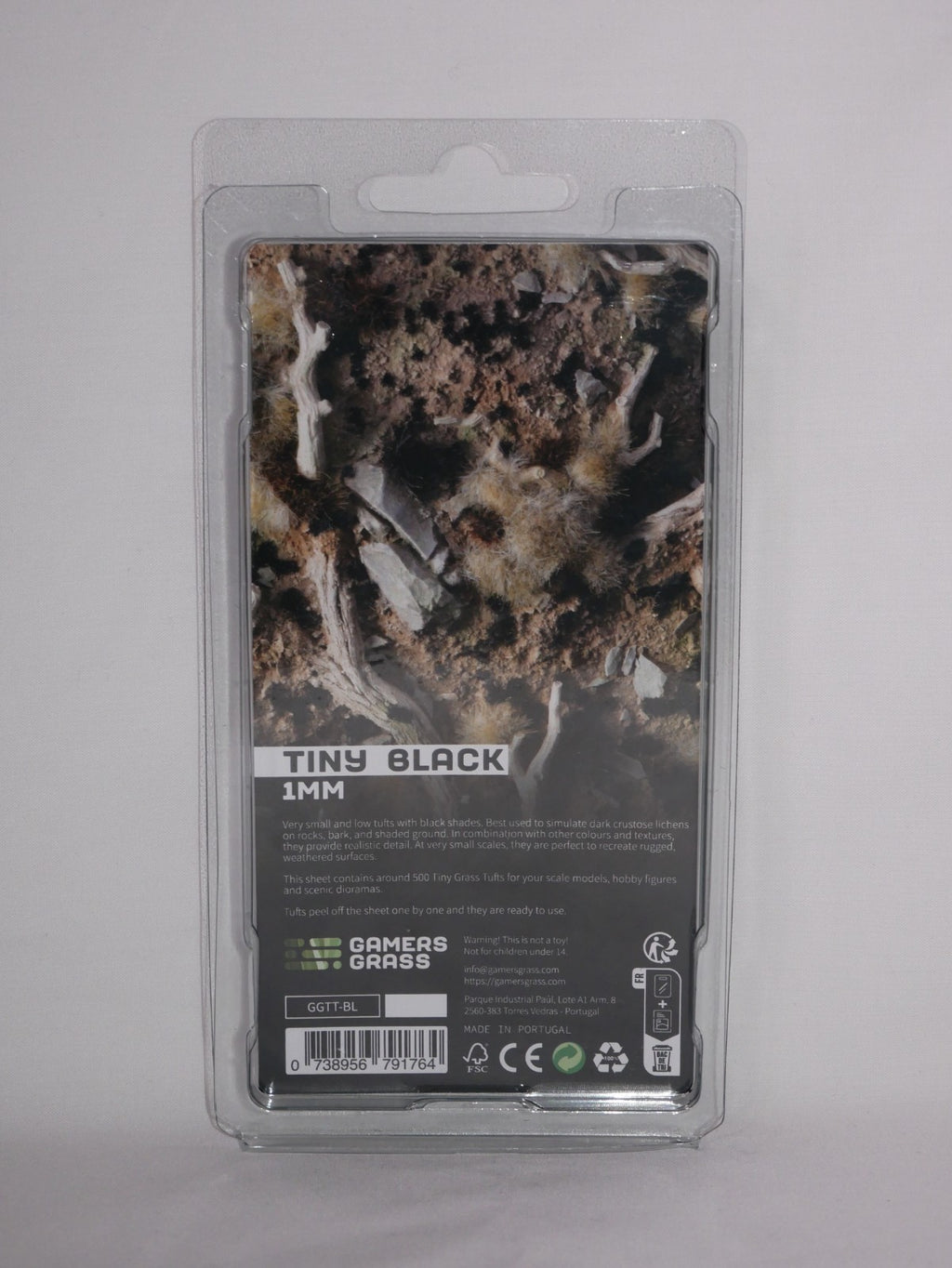 Gamers Grass Tiny Black 1mm Tufts For Wargaming Bases (500) Per Pack - GGTT-BL