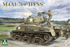 Takom 1:35 Scale WWII US Sherman M4A1 (76W) HVSS Medium Tank Model Kit - 2205