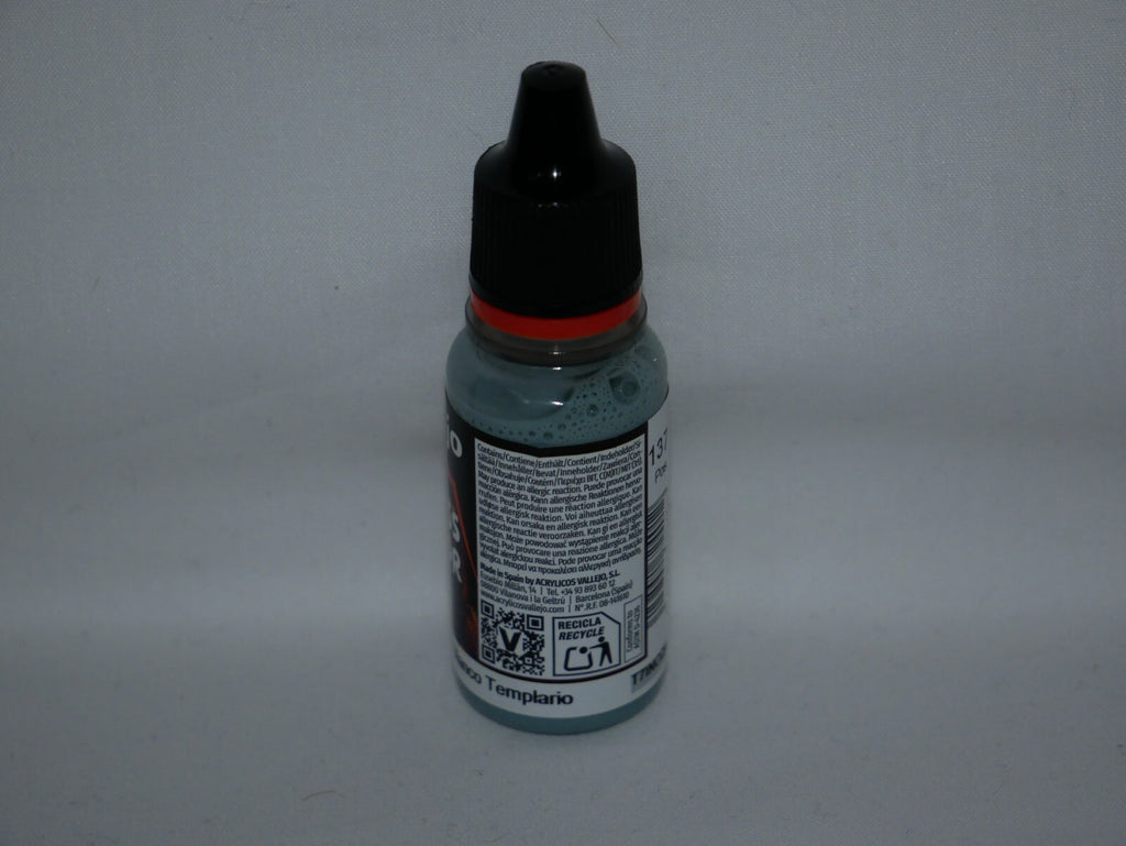 Vallejo Xpress Color Acrylics Templar White 18ml/0.6 fl oz Dropper Bottle 72.401