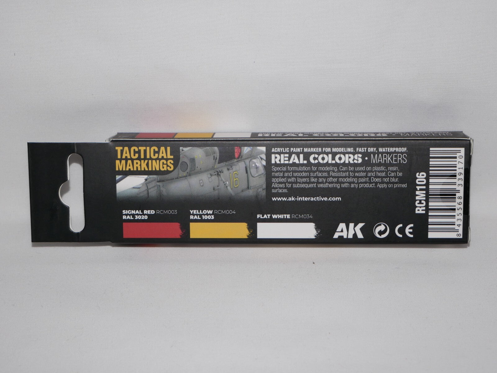 AK Interactive Real Color Acrylic Markers Tactical Markings 3 Piece Set - RCM106