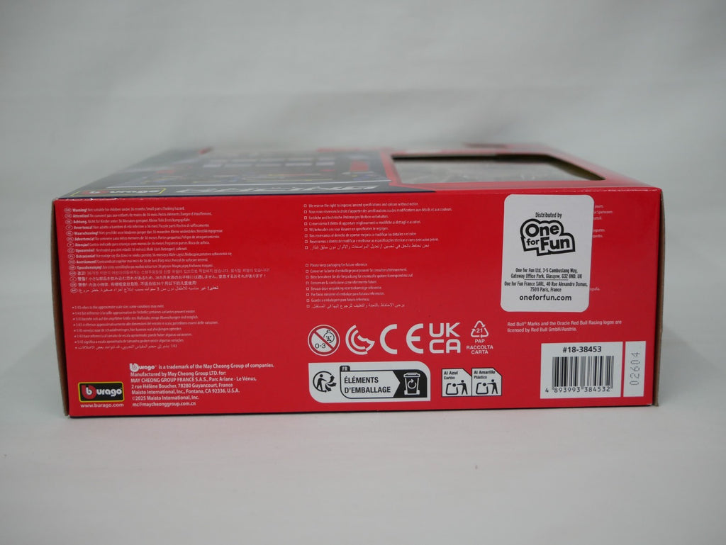 Burago 1:43 Scale Oracle Redbull Racing Formula One Team Pit Pass Diorma Playset - #18-38453V