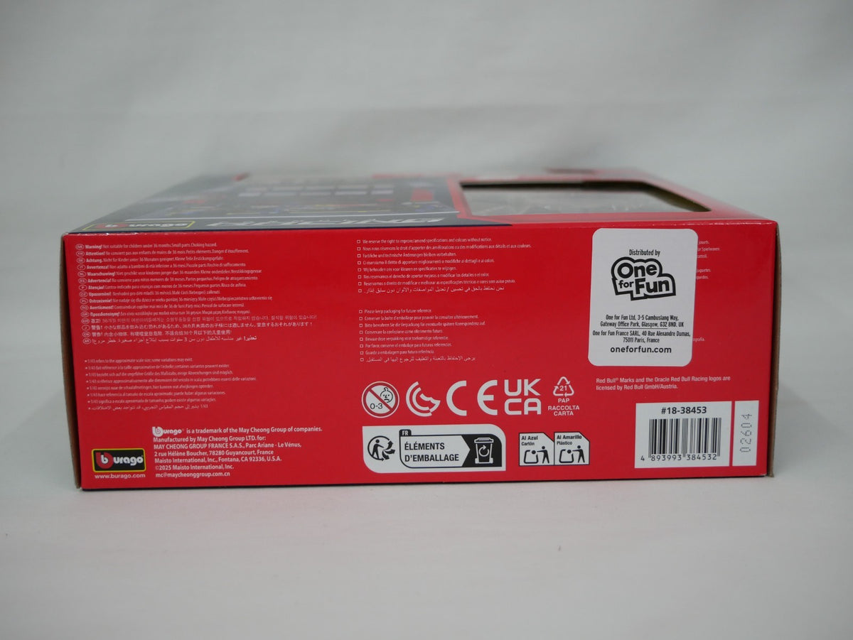 Burago 1:43 Scale Oracle Redbull Racing Formula One Team Pit Pass Diorma Playset - #18-38453V