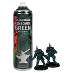 The Colour Forge Renegade Green Matt Finish Model Primer 500ml Aerosol Spray Can
