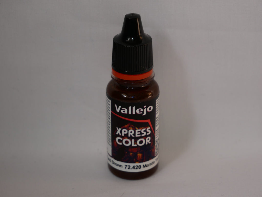 Vallejo Xpress Color Acrylic Range Wasteland Brown 18ml Dropper Bottle - 72.420