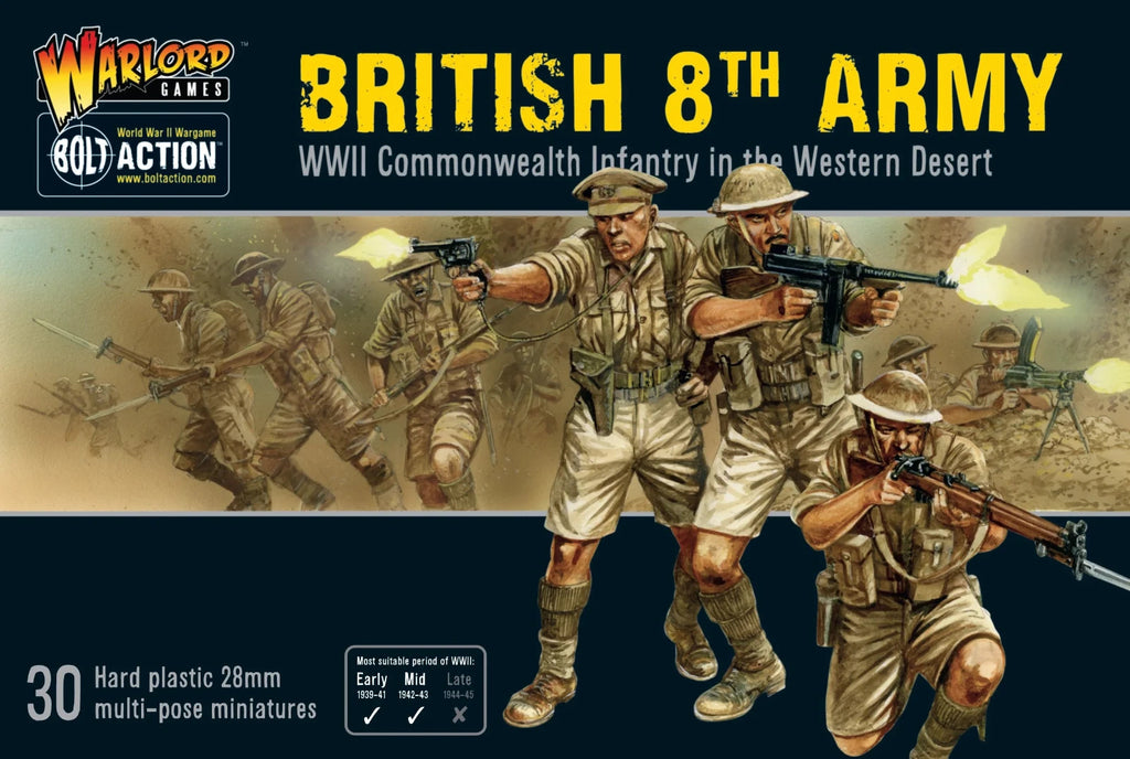 Warlord Games Bolt Action 1:56 British 8th Army Commonwealth Infantry 402011015