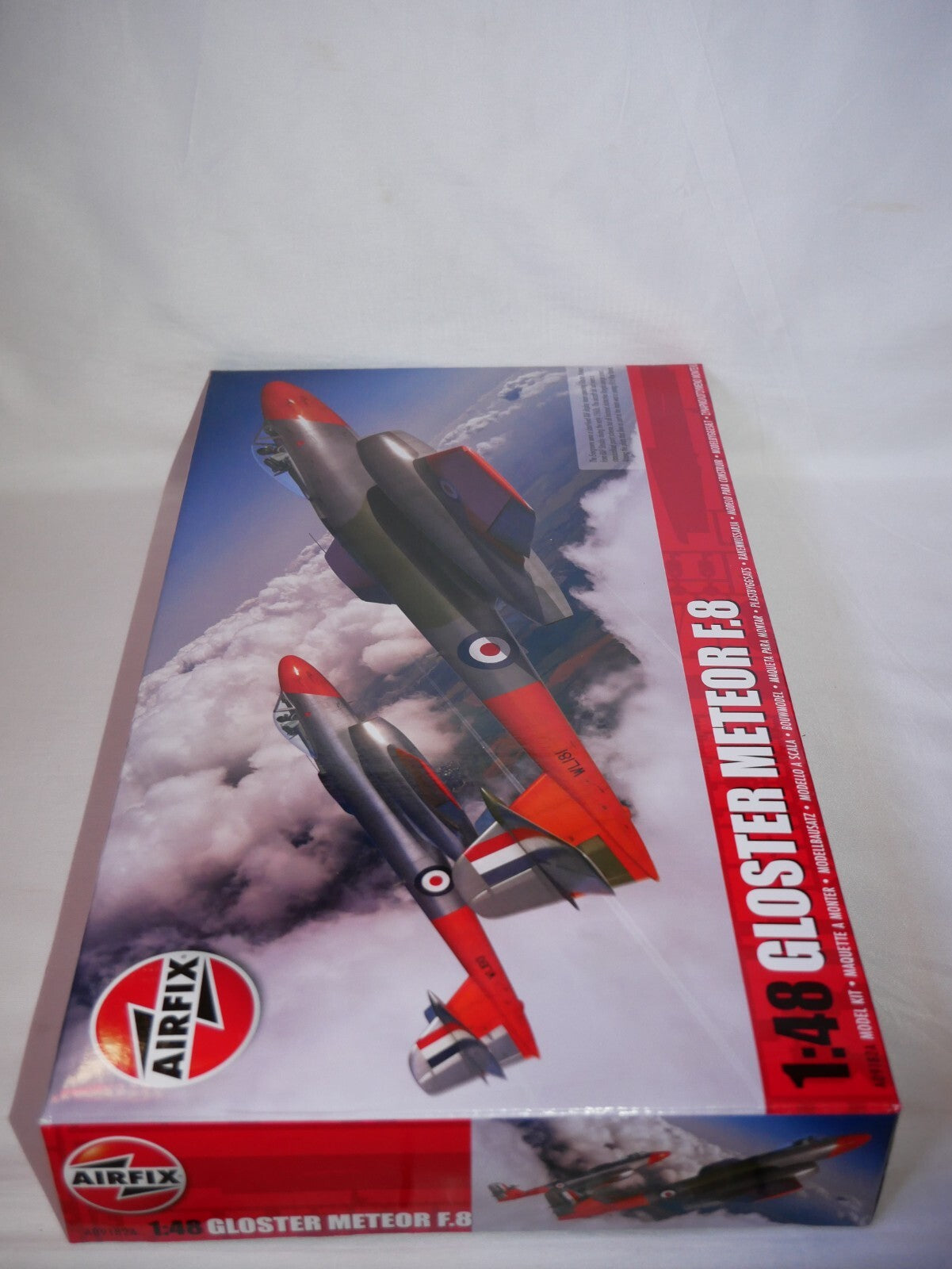 Airfix 1:48 Gloster Meteor F.8 Plastic Model Aircraft Kit Skill Level 3 A09182A