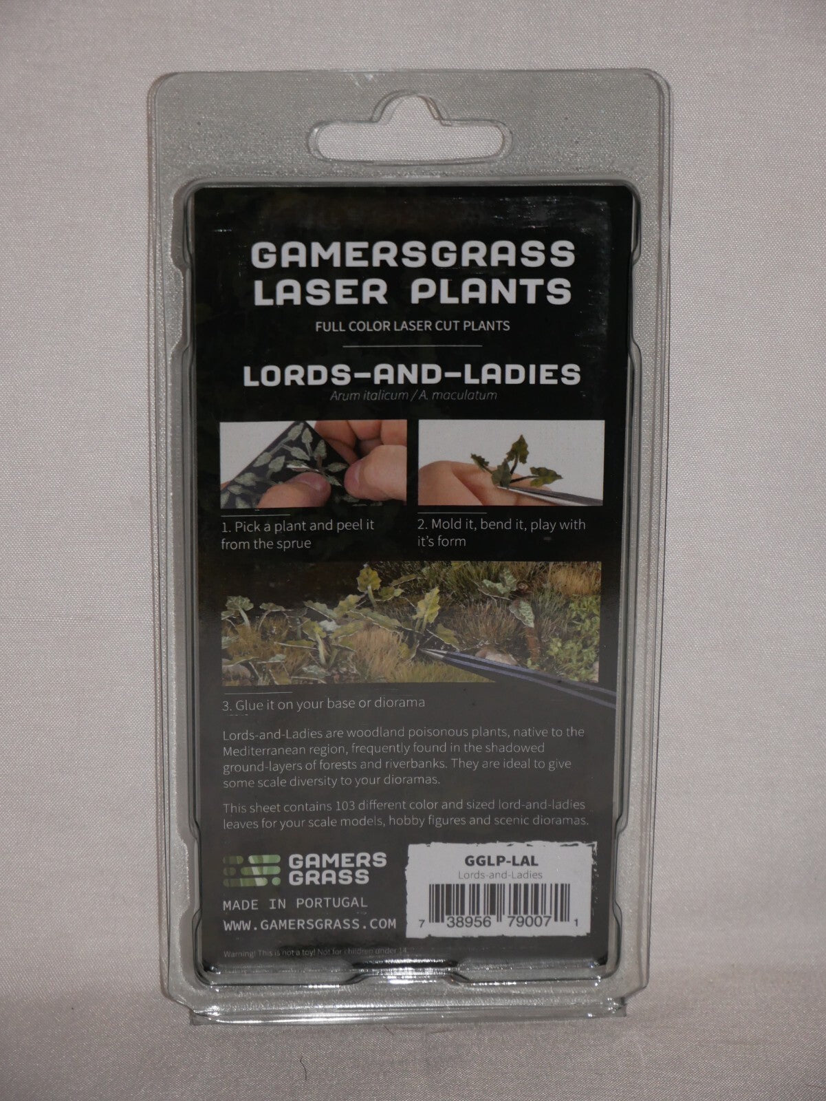Gamers Grass Full Color Laser Cut Plants Lords-And-Ladies 103 Per Pack GGLP-LAL