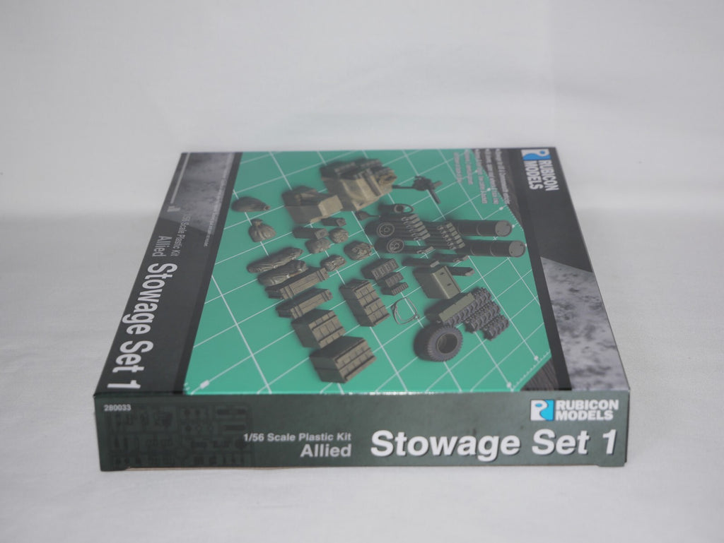 Rubicon Models 1:56 (28mm) Scale US & Commonwealth Allied Stowage Set 1 - 280033