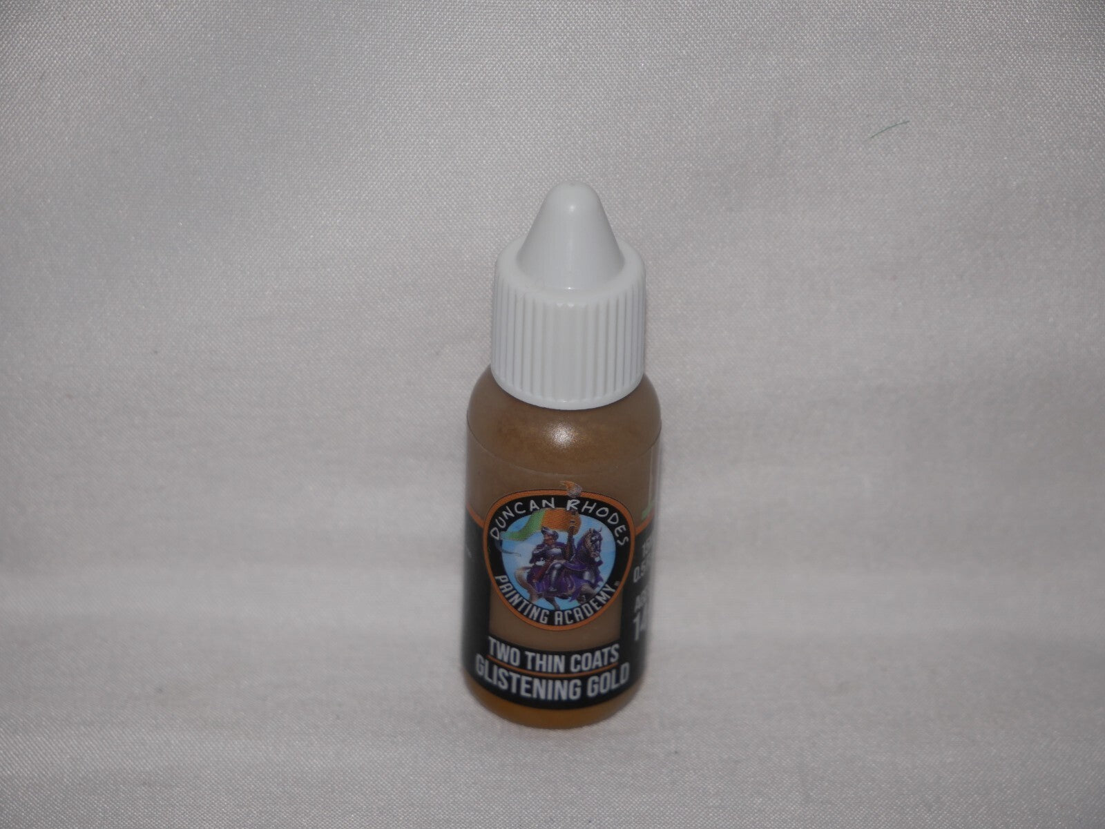 Duncan Rhodes Painting Academy Two Thin Coats Glistening Gold 15ml Dropper 10045