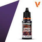 Vallejo Xpress Color Acrylics Gloomy Violet 18ml/0.6 fl oz Dropper Bottle 72.410