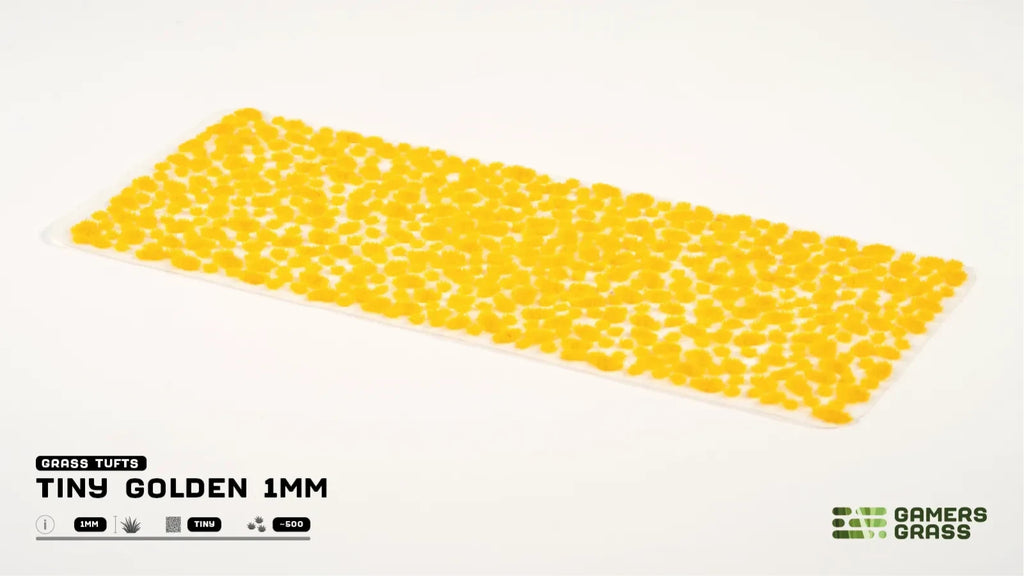 Gamers Grass Tiny Golden 1mm Tufts For Wargaming Bases (500) Per Pack - GGTT-GO