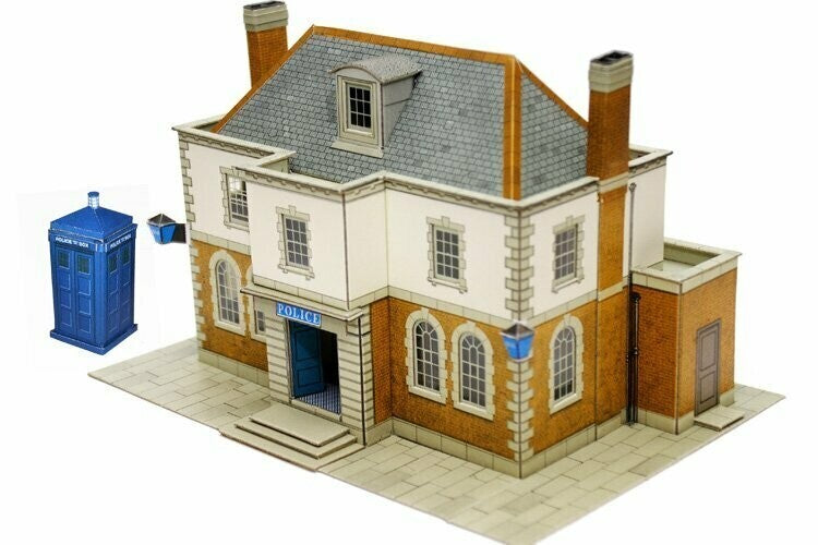 Superquick Model Kits 1:76 Scale Police Statio Or Library Scaled For HO/OO SQB25