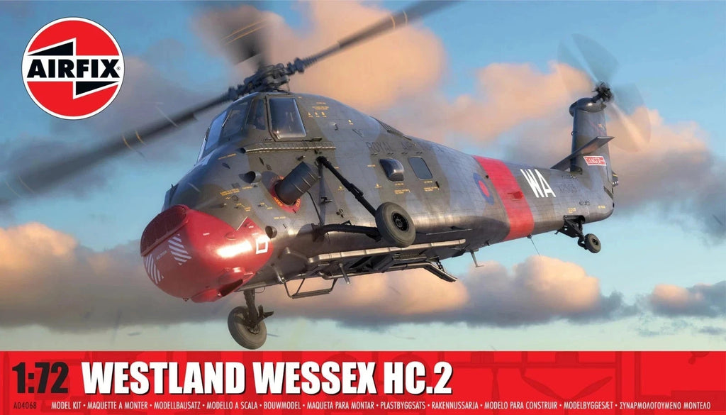 Airfix 1:72 Scale Westland Wessex HC.2 Helicopter Model Kit Skill Level 2 A04068