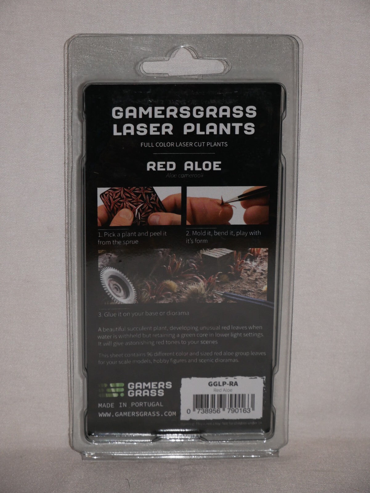 Gamers Grass Full Color Laser Cut Plants Red Aloe For Bases 96 Per Pack GGLP-RA