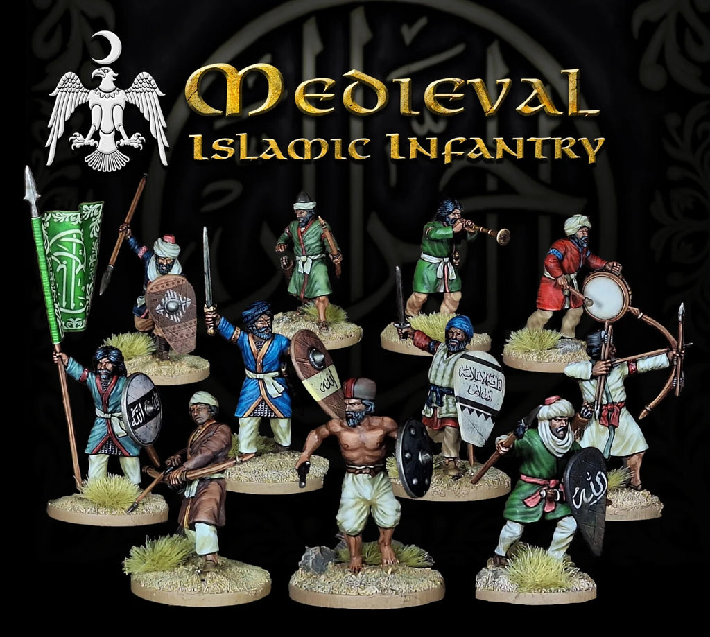 Victrix Medieval Warriors 28mm Scale Hard Plastic Islamic Infantry Models VXM002