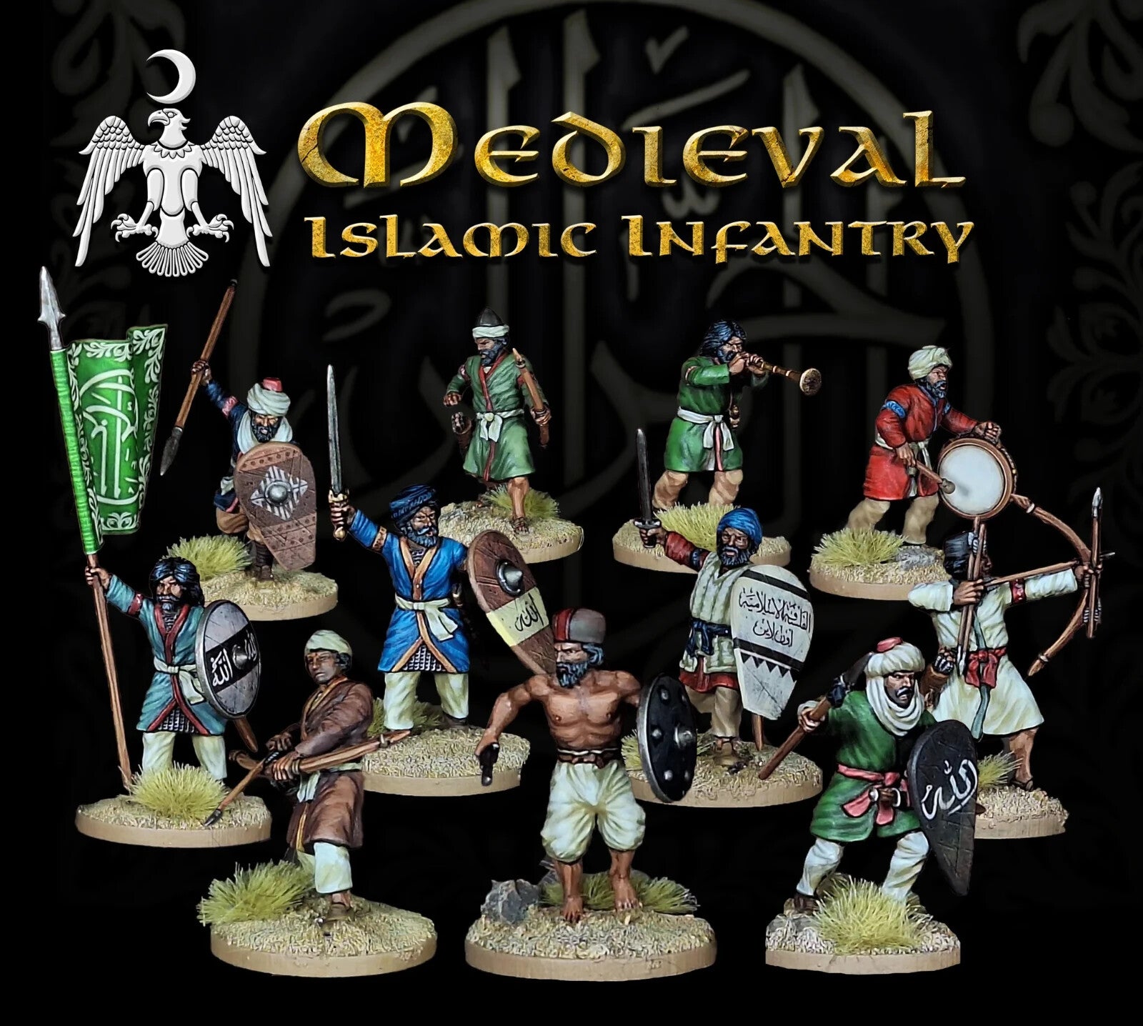Victrix Medieval Warriors 28mm Scale Hard Plastic Islamic Infantry Models VXM002