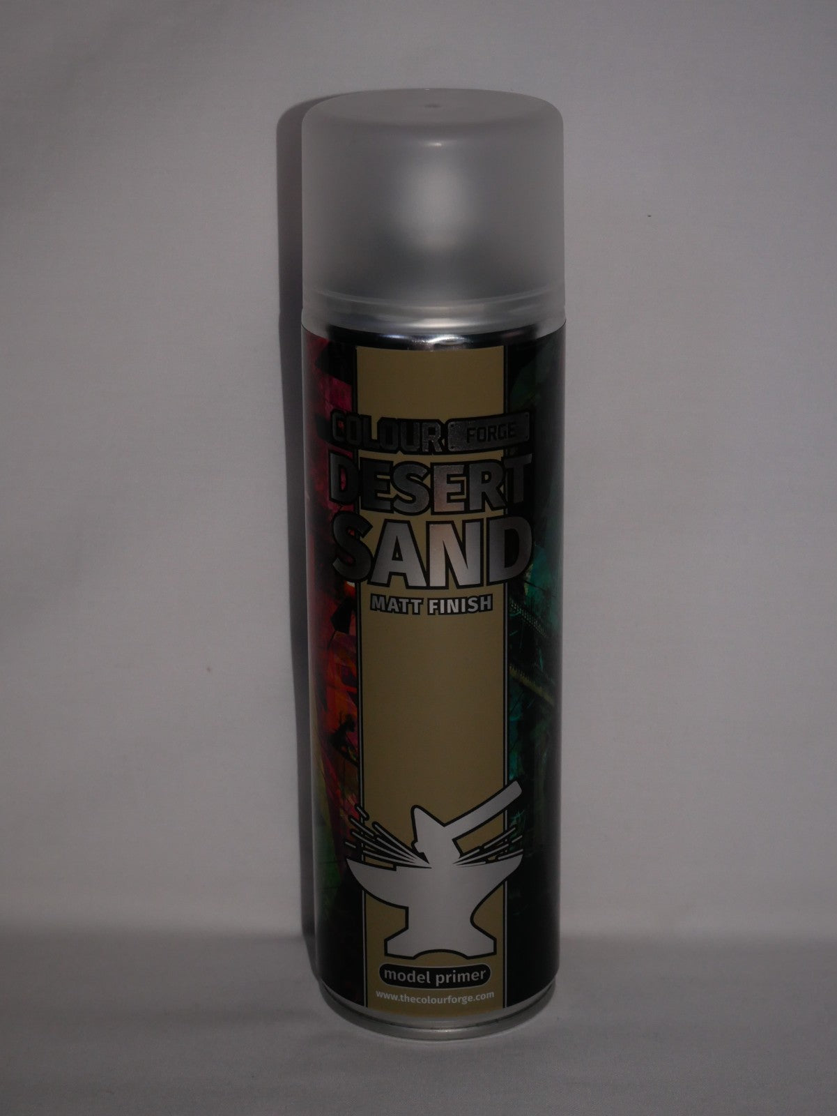 The Colour Forge Desert Sand Matt Finish Model Primer 500ml Aerosol Spray Can