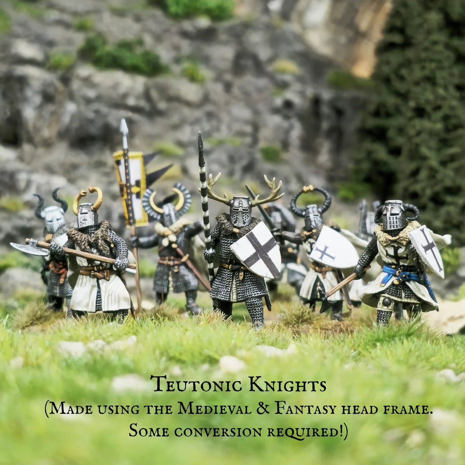 Victrix 28mm Scale Hard Plastic Medieval Warband (42) Miniatures Set - VXWB005