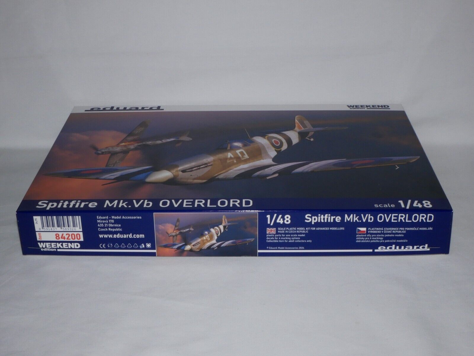 Eduard 1:48 Scale WWII Supermarine Spitfire Mk.Vb Overlord Weekend Edition 84200