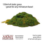 The Army Painter Battlefield Field Grass For Mini Gaming Bases 150ml Tub BF4114
