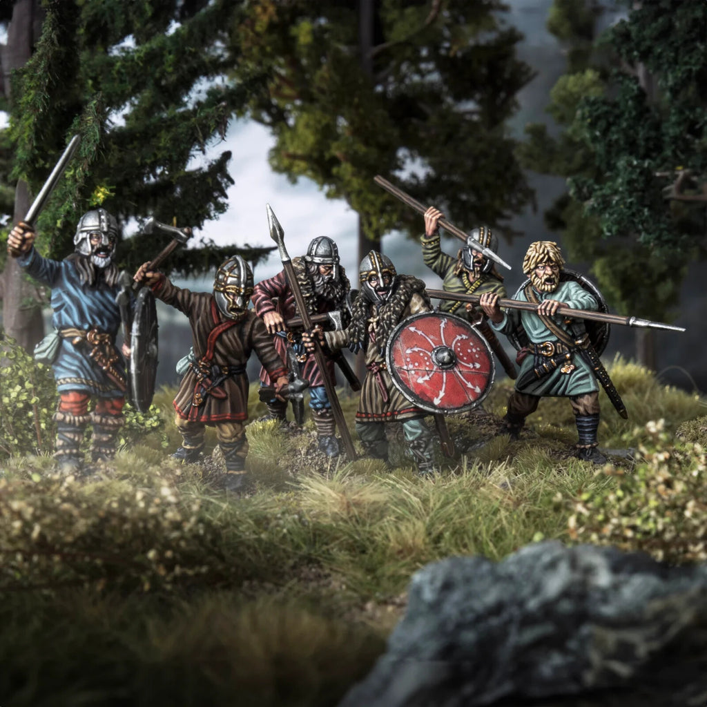 Victrix Warriors Of The Dark Ages 28mm Early Saxon Unarmoured Warriors - VXDA016