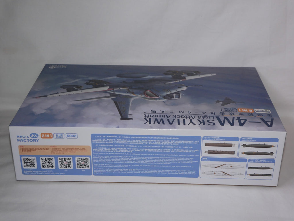 Magic Factory 1:48 Scale A-4M Skyhawk Light Attack Aircraft (2-1) Model Kit 5002