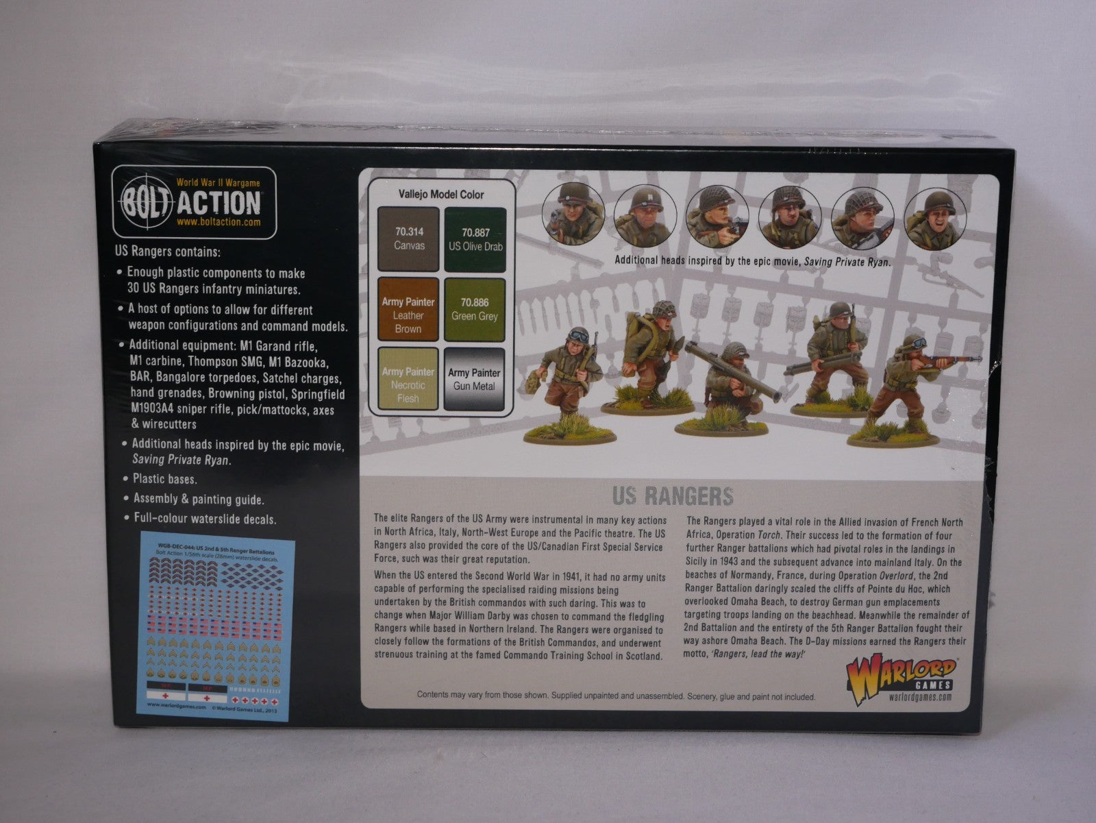 Warlord Games Bolt Action 1:56 US Ranges WWII Elite Light Infantry - 402013016