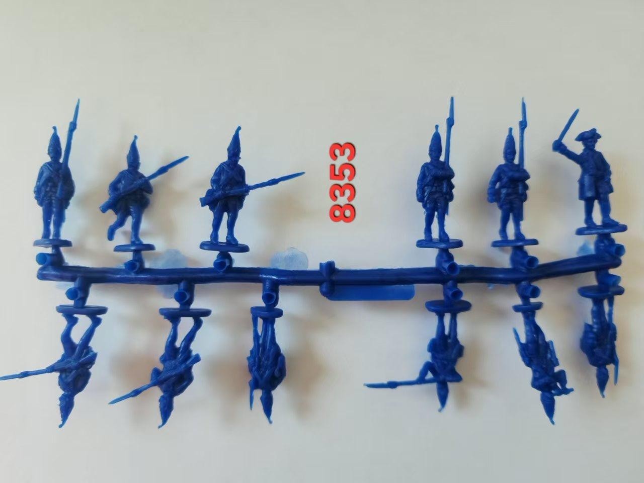 Hat Industrie 1:72 Scale American War Of Independence Hessian Grenadiers - 8353