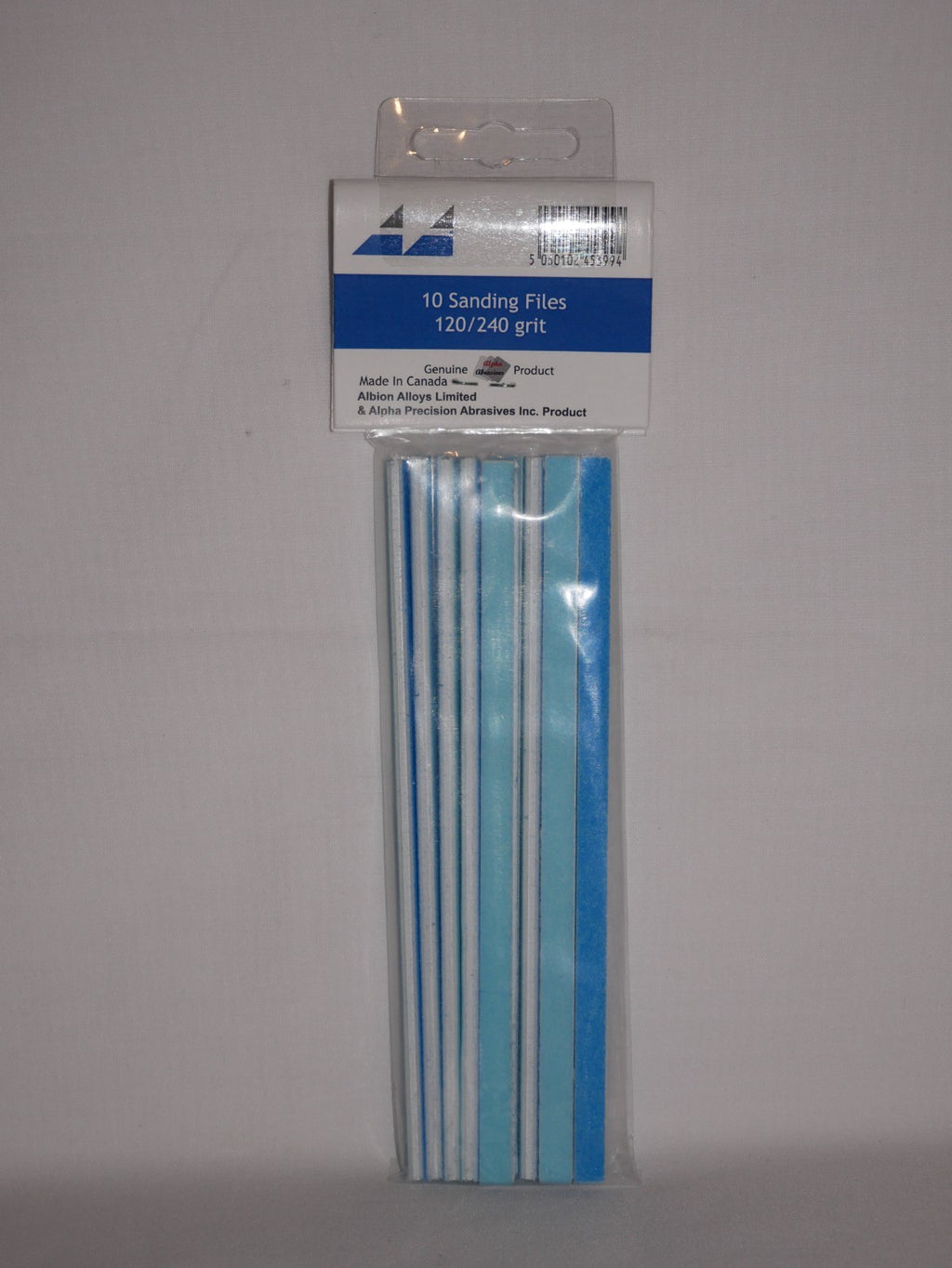 Albion Alloys Professional Sanding Files Medium 120/240 Grit (165mm x 6mm) - 242