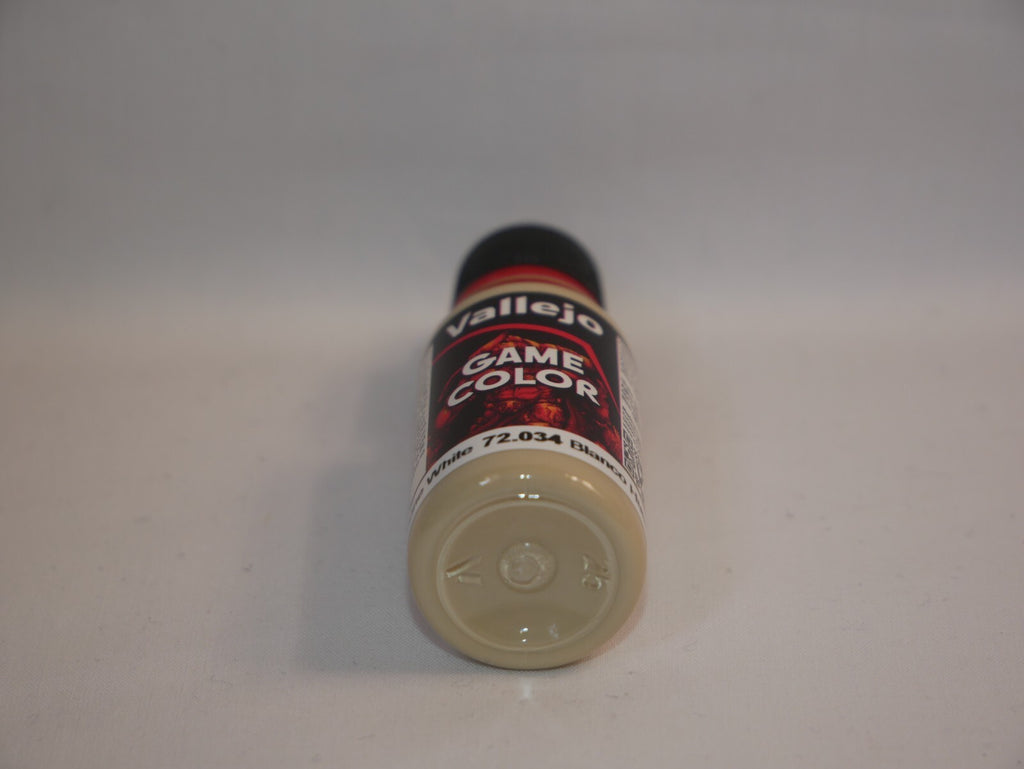 Vallejo Game Color Acrylic Range Bone White 18ml/0.6 fl oz Dropper Bottle - 72.034